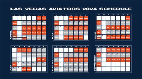 las vegas aviators printable schedule